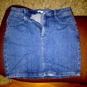 Garage Blue Denim Jean Skirt